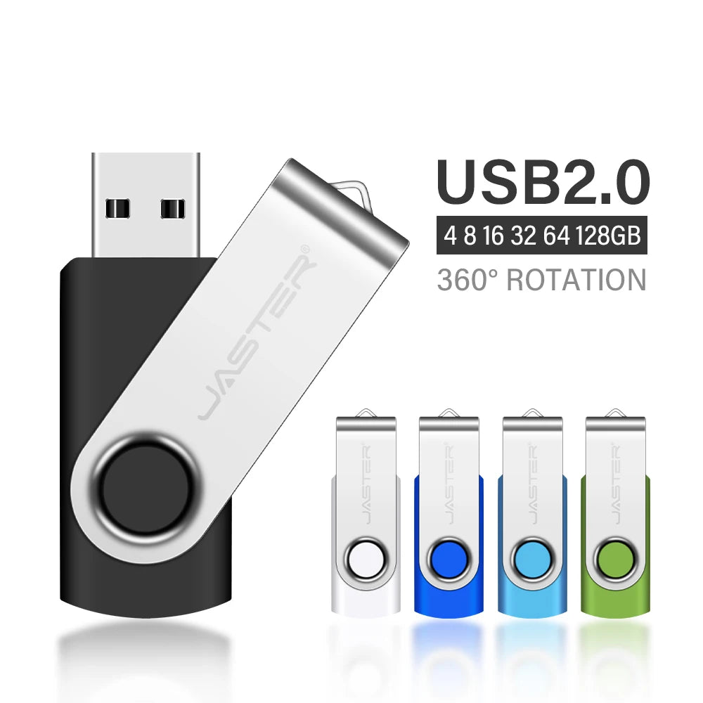 Jaster Pendrive 64GB Memory Stick for PC Mobile 64GB 2.0 Metal USB