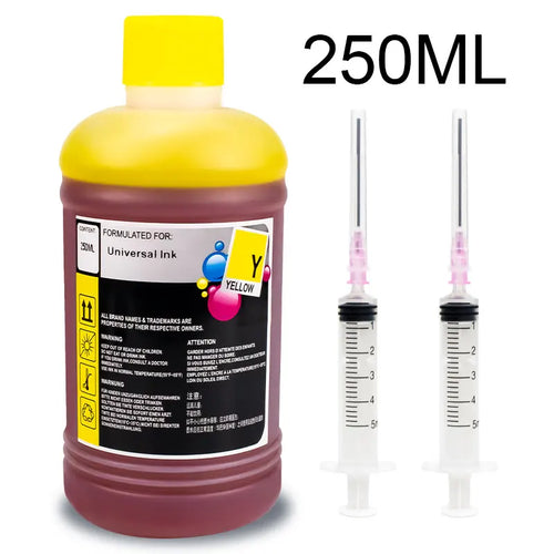 250ml Refill Dye Ink Kit Universal Ink Compatible for HP Canon Epson