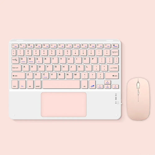 For IPad Wireless Silent Keyboard with Touchpad for Xiaomi Samsung