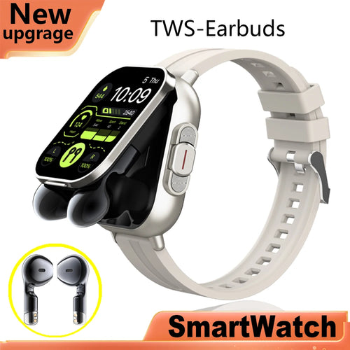 GPS Smart Watch TWS 2-in-1 Headset Bluetooth Call Heart Rate Blood