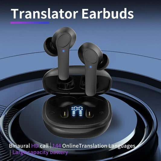 Translator Earbuds 144 Languages Real Time Translator Earphones Smart