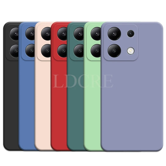 For Xiaomi Redmi Note 13 Case Liquid Silicone Cover Redmi Note 13 Pro