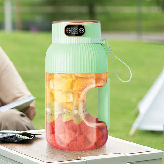 Multifunctional Portable Juicer Cup With Digital Display Fruit Mixers
