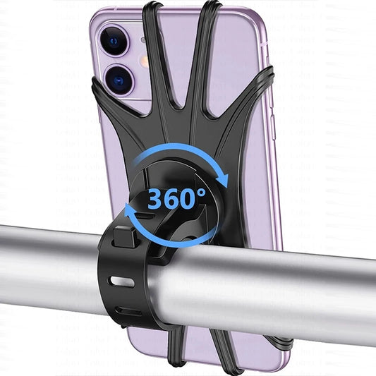 Motorcycle Phone Holder Universal Bicycle - Safe Installation 360 °