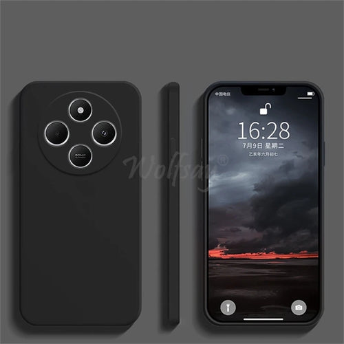For Xiaomi Redmi 14C Case Liquid Silicone Plain Rubber TPU Protector