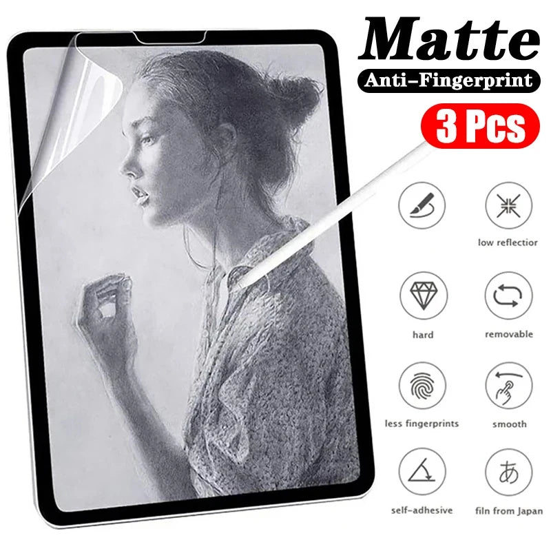 Like Paper Screen Protector Film Matte PET Painting Write For iPad 10