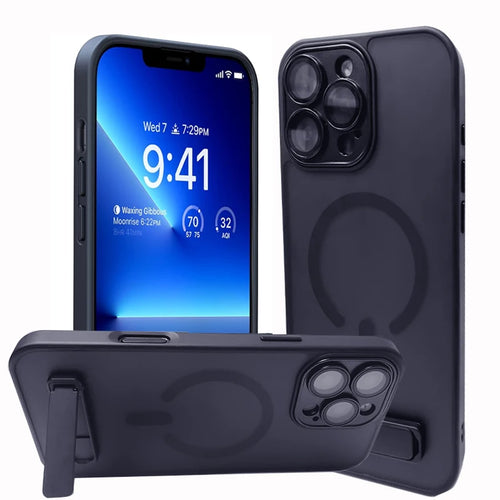 UYUXIO Translucent Magnetic Mobile Phone Case with Kickstand for