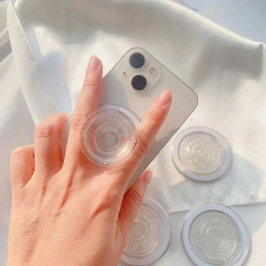 Magnetic Folding Mobile Phone Grip Holder Socket Pocket Support for