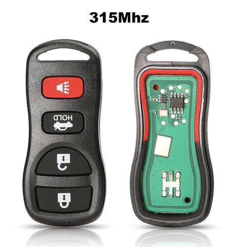 jingyuqin 315/433MHZ 3/4 Buttons Car Entry Remote Key For