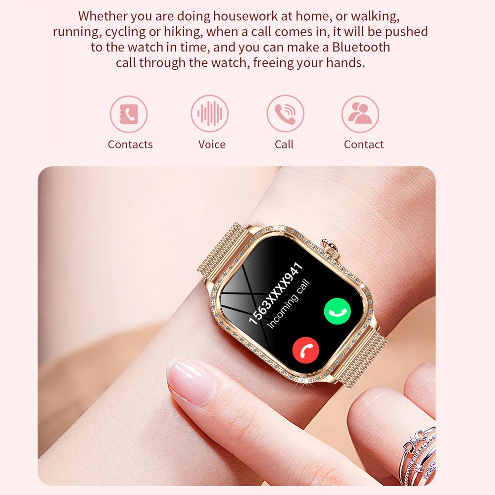 For Xiaomi Huawei New Women Smart Watch Heart Rate Blood Pressure