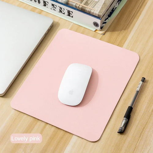 Small PU mouse pad Non-Slip Gaming Desktop Leather Mouse Pad