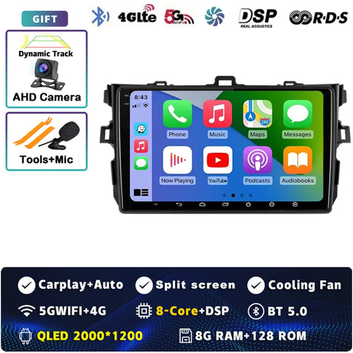 Android 14 Car radio Navigation Multimedia Player For Toyota Corolla