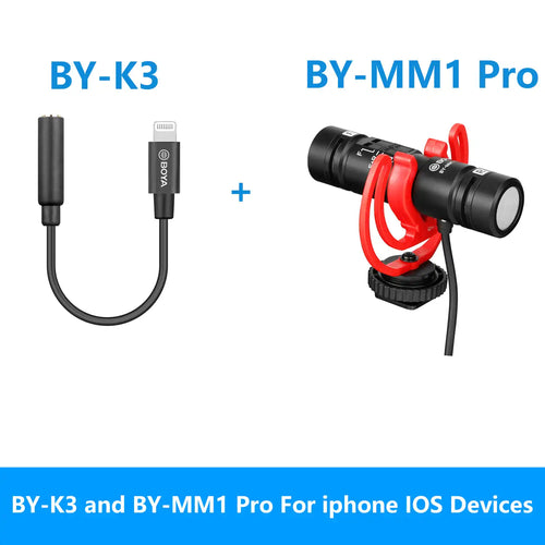 BOYA BY-MM1 Professional Cardioid Shotgun Microphone for iPhone