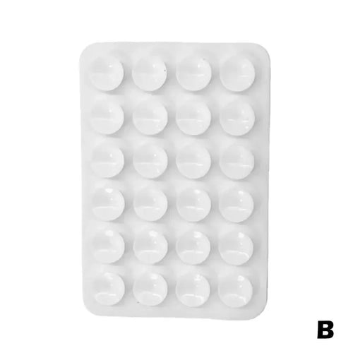 Suction Cup Wall Stand Mat Multifunctional Silicone Leather Square