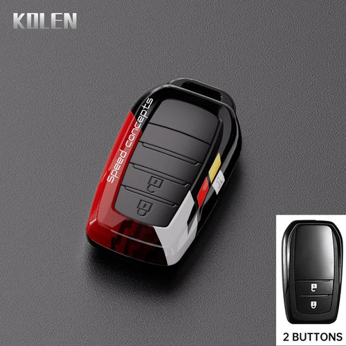 ABS Carbon Fiber Car Key Case Cover For Toyota Corolla Land Cruiser