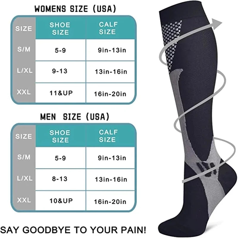 1PAIR Compression Socks Sport Socks Medical Nursing Stockings Prevent