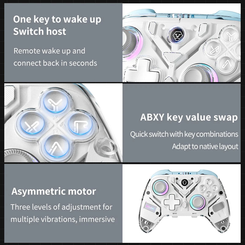 Aolion K10 RGB Wireless Gaming Controller With Charging Dock Gamepad