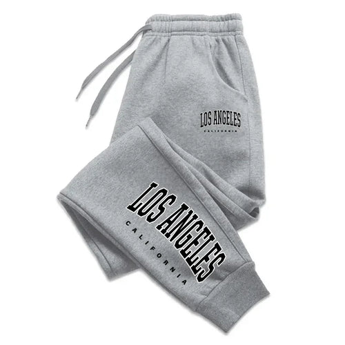 Los Angeles Womens Mens Sweatpants Elastic waist Casual Outdoors