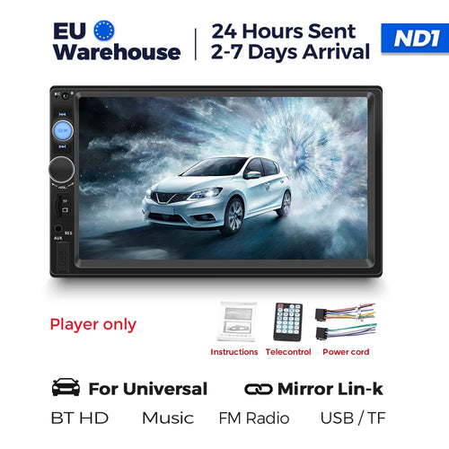 Navifly ND1 2 din Car Radio 7" HD Touch Screen Autoradio Multimedia
