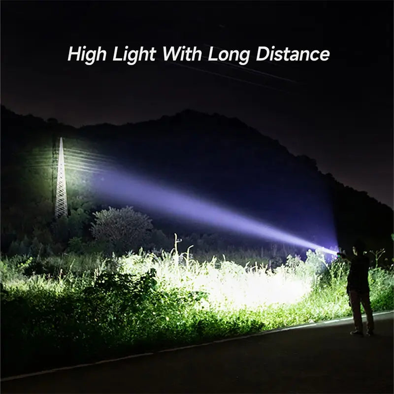 Super Bright LED Flashlight USB Rechargeable 18650Battery Led Torch
