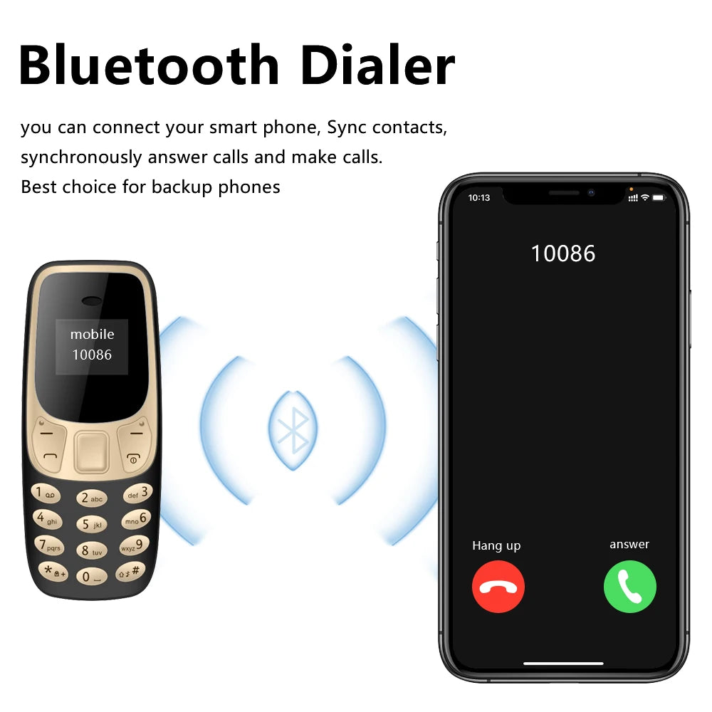 SERVO Small Mobile Phone Bluetooth Dialer Magic voice Low Radiation