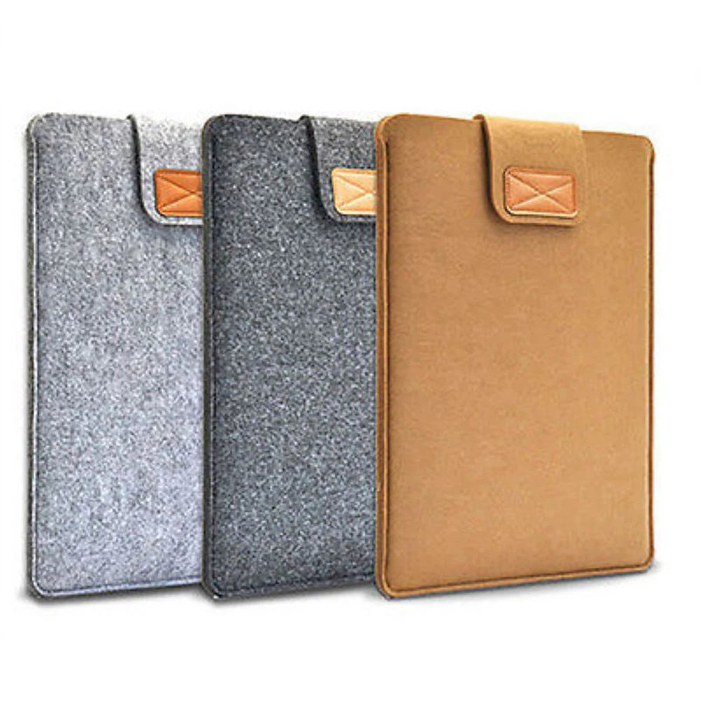 Felt Sleeve Slim Tablet Case Cover Bag for MacBooks Air Pro 11 13 15