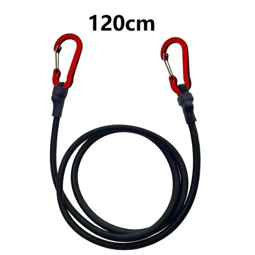 Heavy Duty Bungee Cord Elastic Tie Strap String Carabiner Hooks Kayak