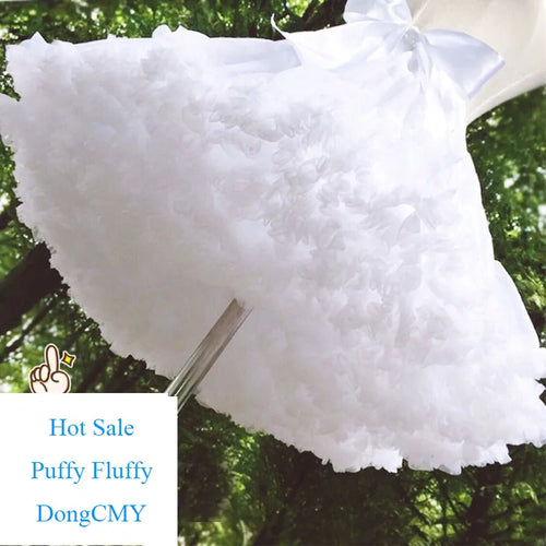 Women Flower Style Lolita Petticoats Tutu Puffy Cancan Skirt Under
