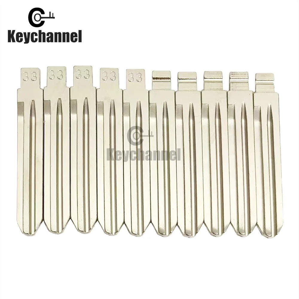 10PCS 33# KD Key Blank Flip Remote Key Blade Hyundai Type HY15 HYN14R