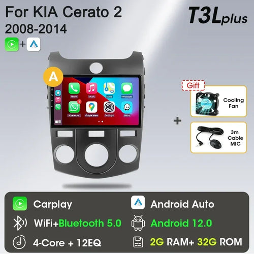 Srnubi Car Radio Android 12 Auto For KIA Forte Cerato 2008-2014