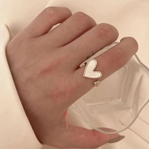 INS Minimalist Silver Color Irregular Wrinkled Surface Finger Rings