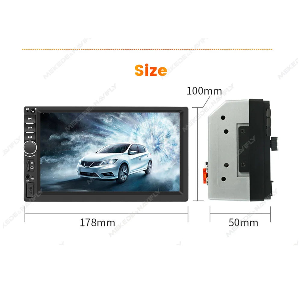 Navifly 1Din 2 Din 7 inch Universal Car Multimedia all-in-one Radio