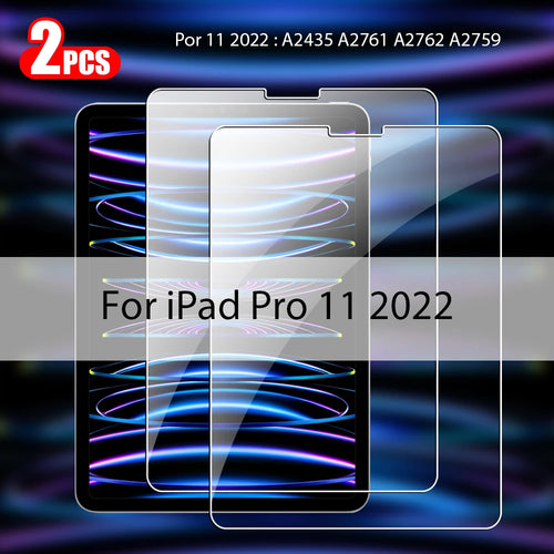 2Pcs Tempered Glass Screen Protector For Ipad Pro 13 11 12.9 M4 Air 5