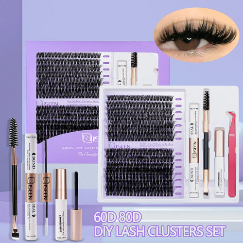 DIY Lash Extension Mix Styles Lash Clusters Individual with Bond&Seal