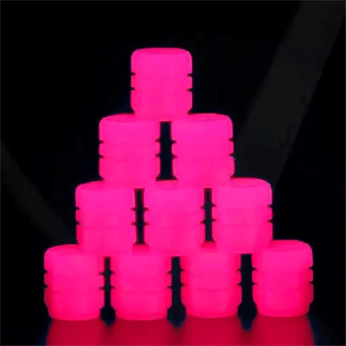 20Pcs Mini Luminous Tire Valve Caps Car Motorcycle Colorful Glowing