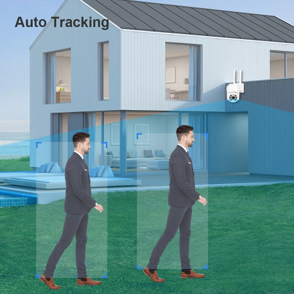 4MP HD Outdoor Wifi Camera Waterproof PTZ IP Camera 5X Digital Zoom