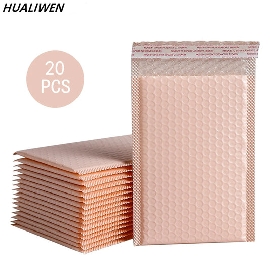 20Pcs Pink Poly Bubble Mailers Padded Envelopes Bulk Bubble Lined Wrap