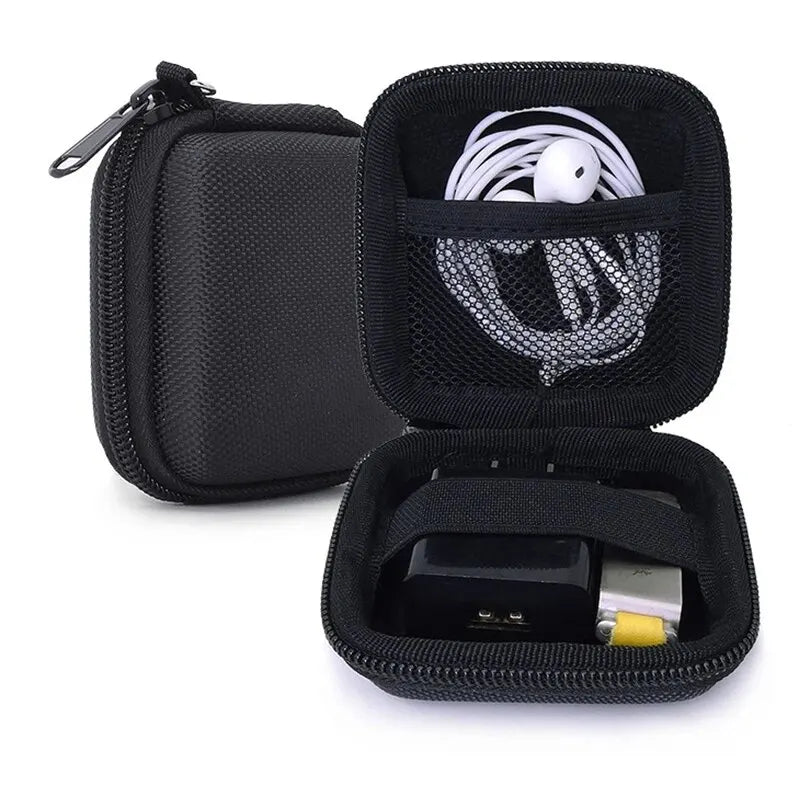 Portable Earphone Storage Bag Data Cable Organizer Bag Multifunctional