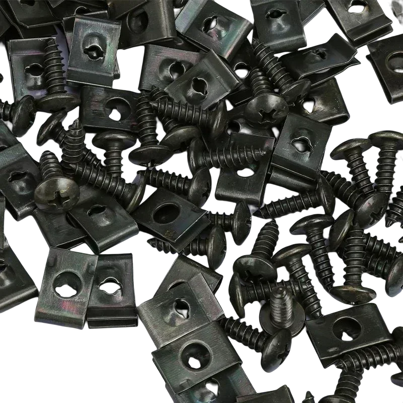 Self Tapping Screws Metal Fastener Clip for Car Motorcycle U-Type Clip