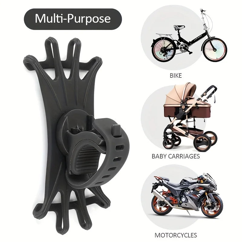 Motorcycle Phone Holder Universal Bicycle - Safe Installation 360 °