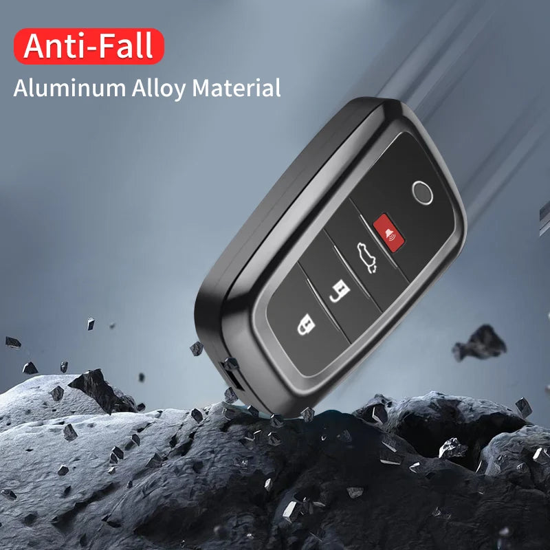 Fully Enclosed Protection Metal Key Shell For Toyota Land Cruiser  300