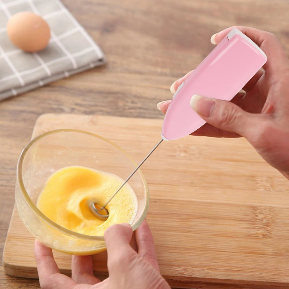 Portable Mini Electric Handheld Egg Beater Home Kitchen Coffee Milk