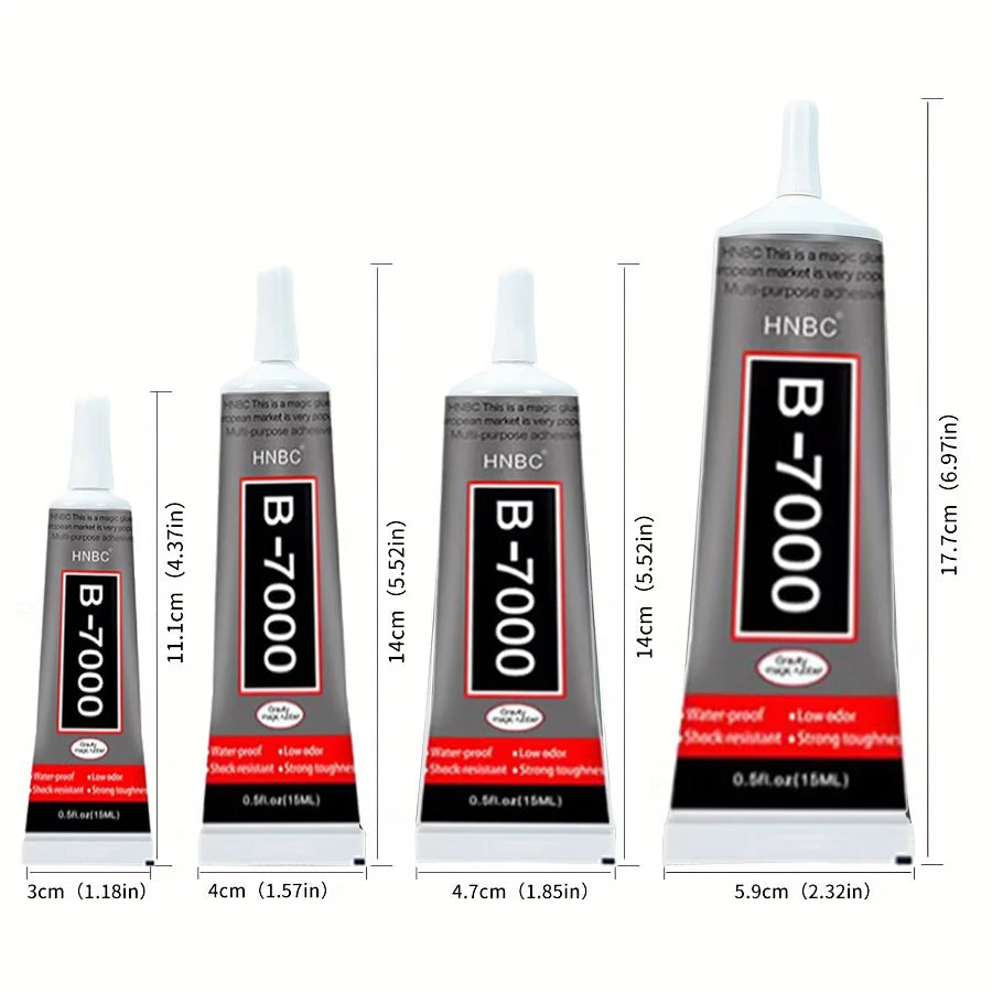 1pcs 3/15/25/50/110ML B7000 Clear Contact Phone Repair Adhesive