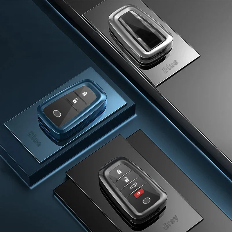 Fully Enclosed Protection Metal Key Shell For Toyota Land Cruiser  300