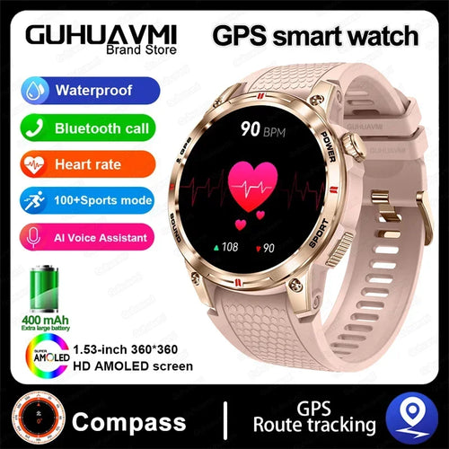 Outdoor Professional GPS Trajectory Smart Watch 1.5" HD Screen