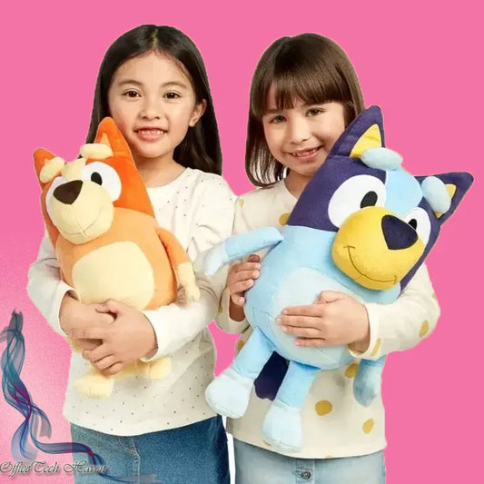 17/28cm Bluey & Bingo Family Plush Toys - Cartoon Dog Stuffed Animals,
