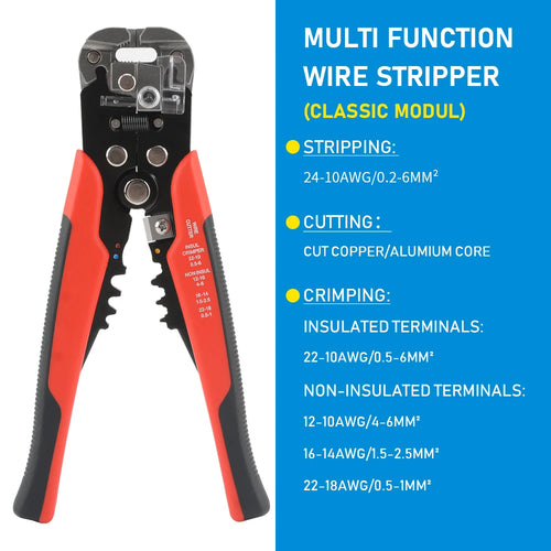Professional Electrician Wire Tool Cable Wire Stripper Cutter Crimper