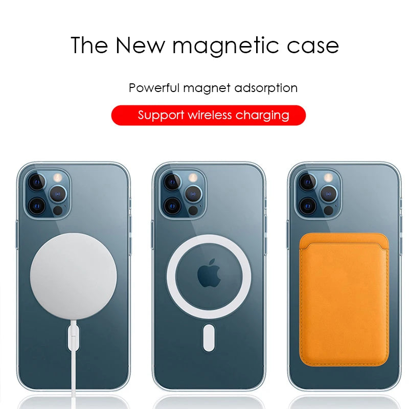 Magnetic Original Magsafing Case For iPhone 13 15 12 11 14 16 Pro Max