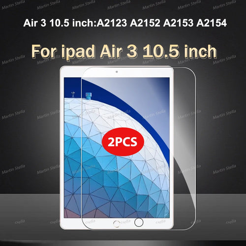 2Pcs Tempered Glass Screen Protector For ipad Pro Air 13 11 2024 M4 M2