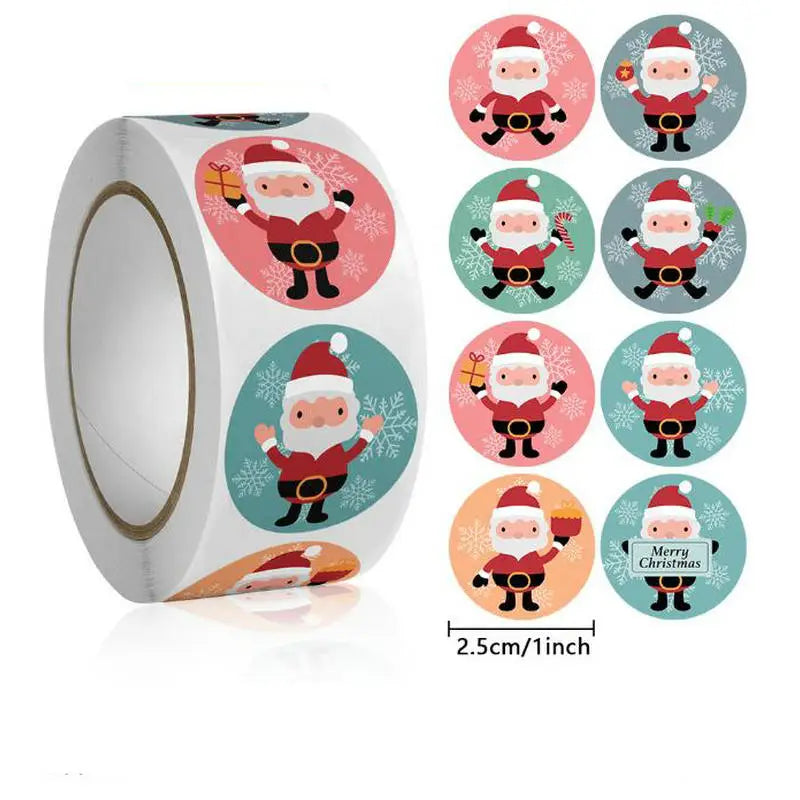 Christmas gift stickers decorative sealing sticker Merry Christmas